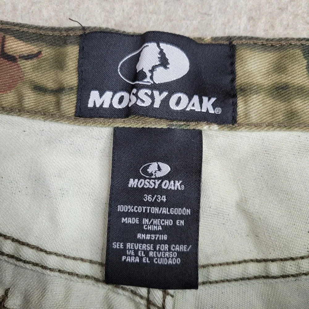 Mossy Oak Camo Pants Mens‎ 36x29 Break Up Infinity Jeans Hunting Oak Leaf